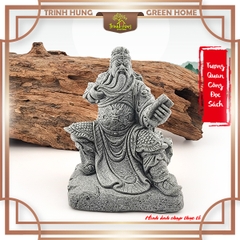 Tượng quan công đọc sách đá sa thạch ST.PVN2564