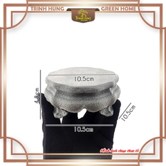 Tượng đế ngồi, đài sen đá sa thạch