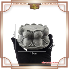 Tượng đế ngồi, đài sen đá sa thạch