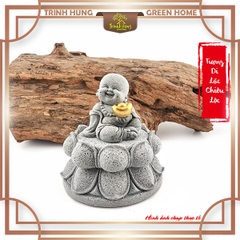 Tượng Di lặc chiêu lộc đá sa thạch ST2597