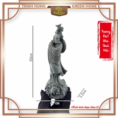 Tượng Đạt Ma quá hải đá sa thạch ST0285
