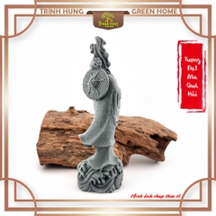 Tượng Đạt Ma quá hải đá sa thạch ST0285
