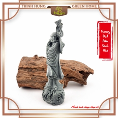 Tượng Đạt Ma quá hải đá sa thạch ST0285