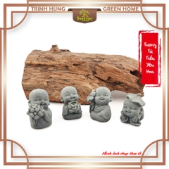 Bộ tượng tứ tiểu yêu hoa đá sa thạch ST0153