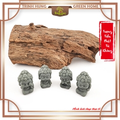 Bộ tượng tiểu phật tứ không đá sa thạch ST0338