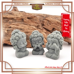 Bộ tượng tiểu phật tứ không đá sa thạch ST0338