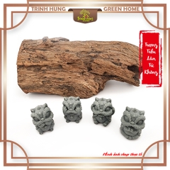 Bộ tượng tiểu lân tứ không đá sa thạch ST003