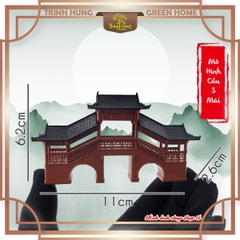 Mô hình nhà cổ trung quốc - cầu 3 mái