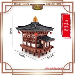 Mô hình nhà Nhật in 3D - nhà có mái hiên 1 tầng