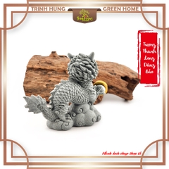 Thanh long dâng bảo đá sa thạch ST.PVN2665