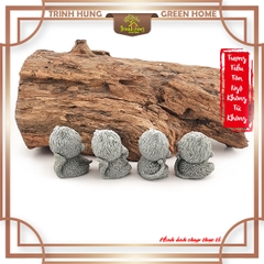 Bộ tiểu Tôn Ngộ Không tứ không đá sa thạch ST.PVN2677