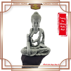 Tượng Hư Không Thiền Phật - xúc địa thủ ấn đá sa thạch ST0377