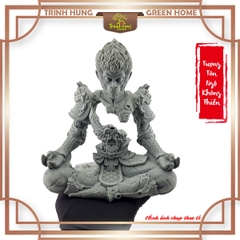 Tượng Ngộ Không - đấu chiến thiền tâm đá sa thạch ST0375