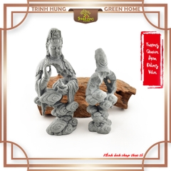 Tượng Quan âm đằng vân đá sa thạch