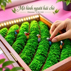 Mô hình người hái chè in 3D sắc nét