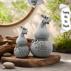 Tượng hồ lô may mắn đá sa thạch