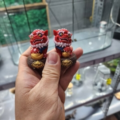 Tượng Lân ngồi trống chiêu lộc in 3D
