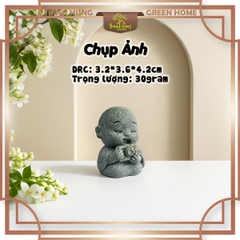 Tượng chú tiểu tu hành 4.0 đá sa thạch ST0316