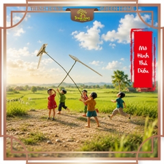 Mô hình Diorama 1/64 - thả diều - in 3D sắc nét