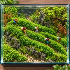 Mô hình người hái chè in 3D sắc nét