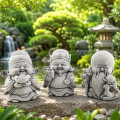 Bộ tượng Tam Đa đá sa thạch