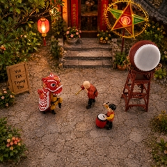 Mô hình trung thu, lễ hội in 3D sắc nét - Diorama 1:87