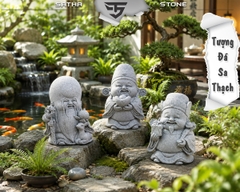Bộ tượng Tam Đa đá sa thạch