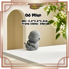 Tượng chú tiểu tu hành 4.0 đá sa thạch ST0316