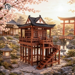 Mô hình nhà Nhật in 3D - Nhà vuông