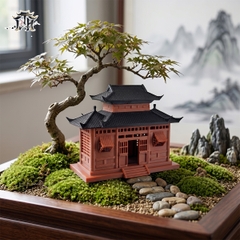 Mô hình nhà cổ trung quốc - nhà 2 cửa sổ