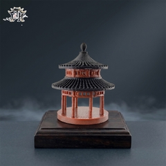 Mô hình nhà cổ trung quốc - thủy đình 2 mái tròn