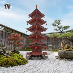 Mô hình nhà Nhật in 3D - tháp 5 tầng Toji