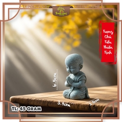 Tượng chú tiểu thiền tịnh đá sa thạch