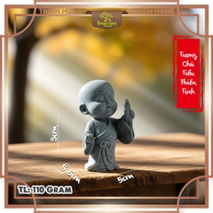 Tượng chú tiểu thiền tịnh đá sa thạch
