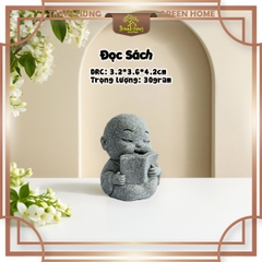 Tượng chú tiểu tu hành 4.0 đá sa thạch ST0316