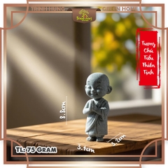 Tượng chú tiểu thiền tịnh đá sa thạch