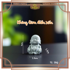 Bộ 4 tiểu di lặc tứ không mini đá sa thạch ST0292ABCD