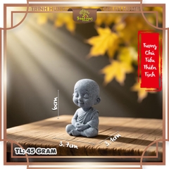 Tượng chú tiểu thiền tịnh đá sa thạch