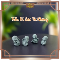 Bộ 4 tiểu di lặc tứ không mini đá sa thạch ST0292ABCD