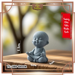 Tượng chú tiểu thiền tịnh đá sa thạch