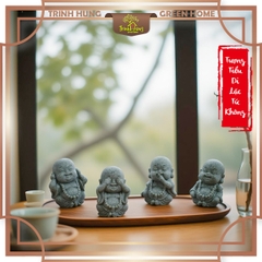 Bộ tiểu di lặc tứ không mini đá sa thạch ST0292
