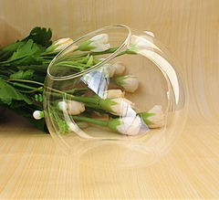 Bình thủy tinh tròn miệng lệch