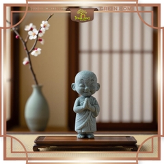 Tượng chú tiểu thiền tịnh đá sa thạch