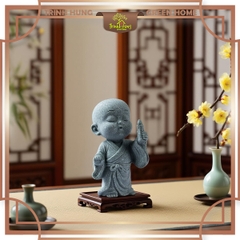 Tượng chú tiểu thiền tịnh đá sa thạch