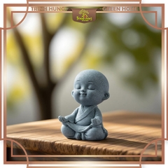 Tượng chú tiểu thiền tịnh đá sa thạch