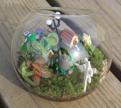 Bình thủy tinh tròn miệng lệch