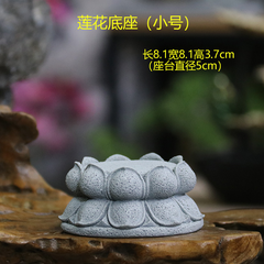Tượng đế ngồi, đài sen đá sa thạch