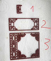 Mô hình rèm, border, phào chỉ, vách ngăn trang trí nhà in 3D