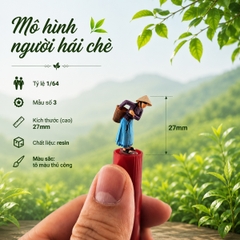 Mô hình người hái chè in 3D sắc nét