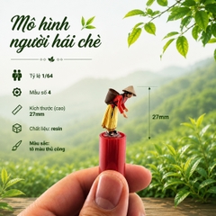 Mô hình người hái chè in 3D sắc nét